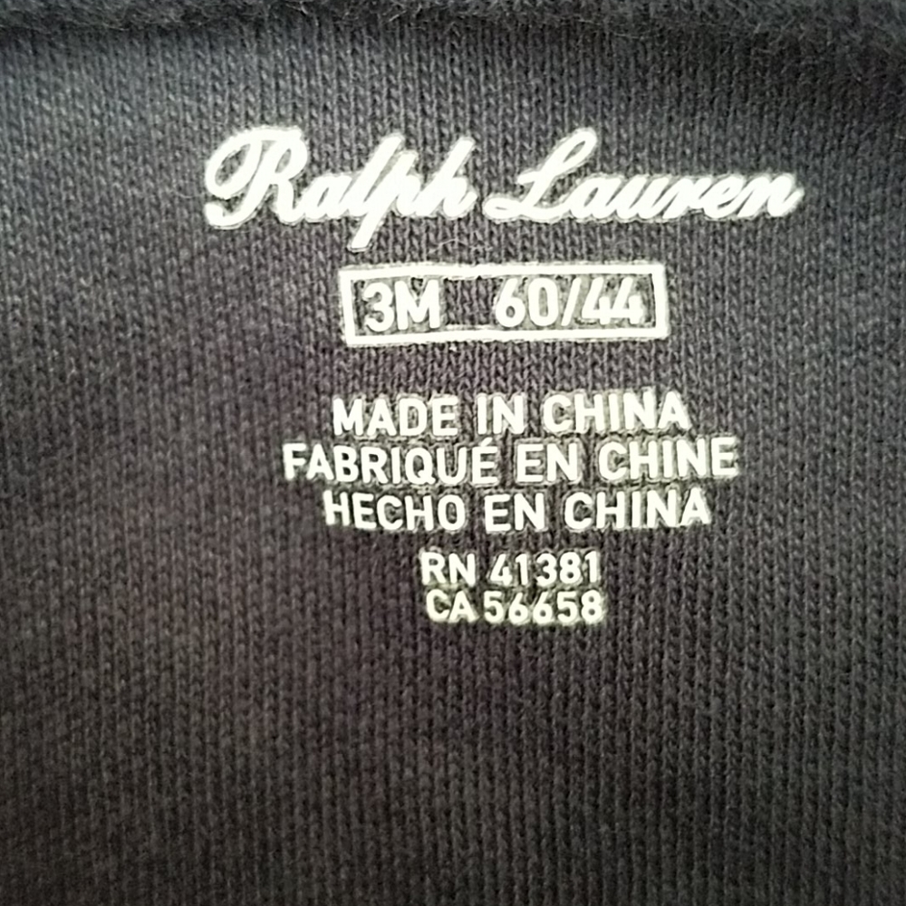 Ralph Lauren Footed Coverall - Picture 7 of 8